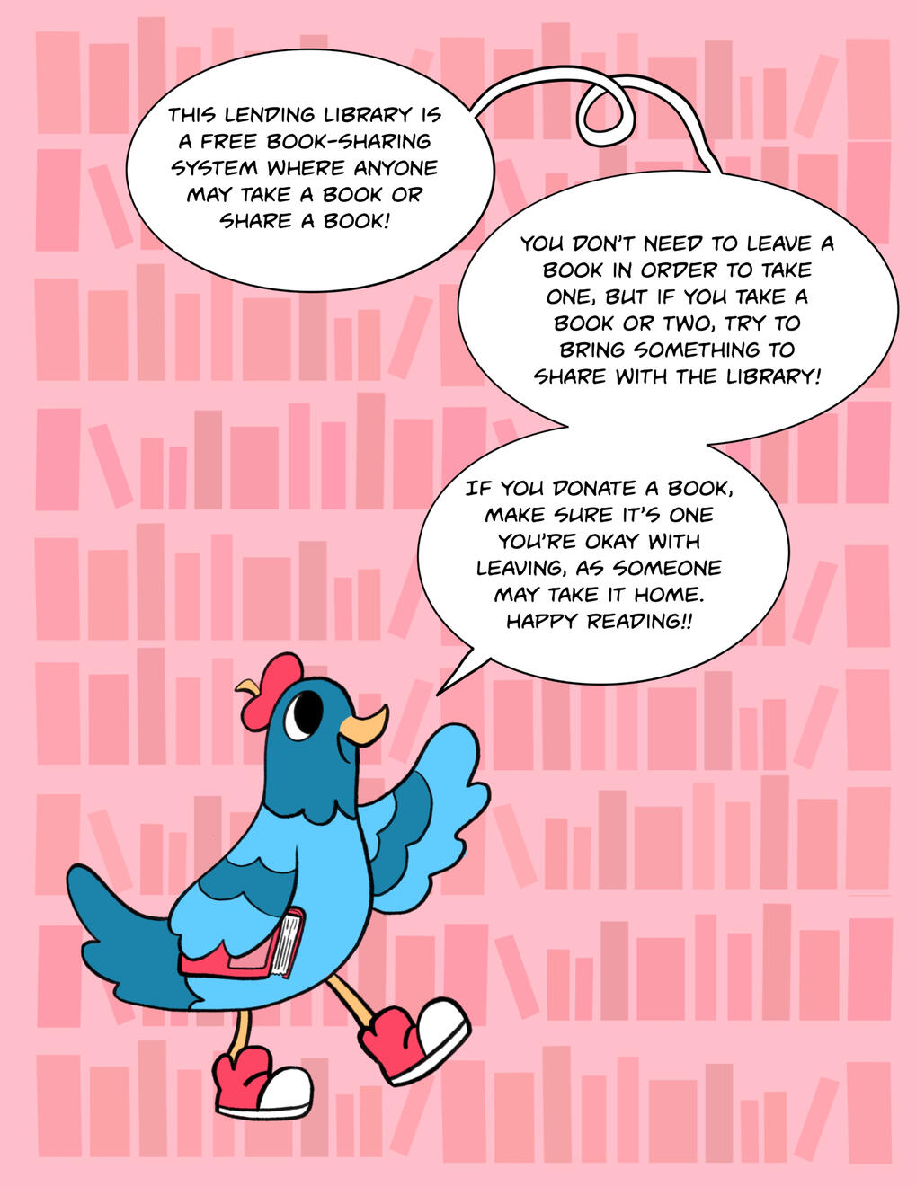 Lending Library Signage | lilianammrusso@gmail.com | Lily Russo